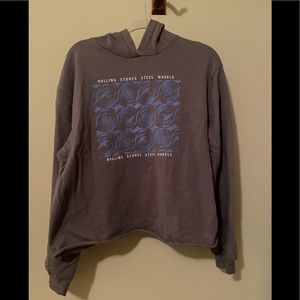 Cropped Rolling Stones Hoodie